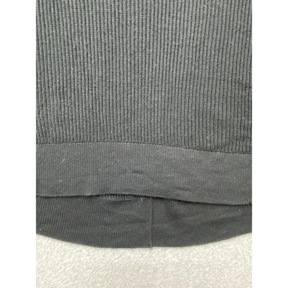 Eileen Fisher Sweater Womens Extra Large Black Merino Wool Ribbed Pullover Long - Picture 2 of 16